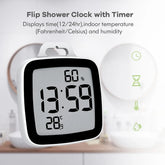 LCD Screen Waterproof Shower Clock - AquaNova Oasis My Wall Clock